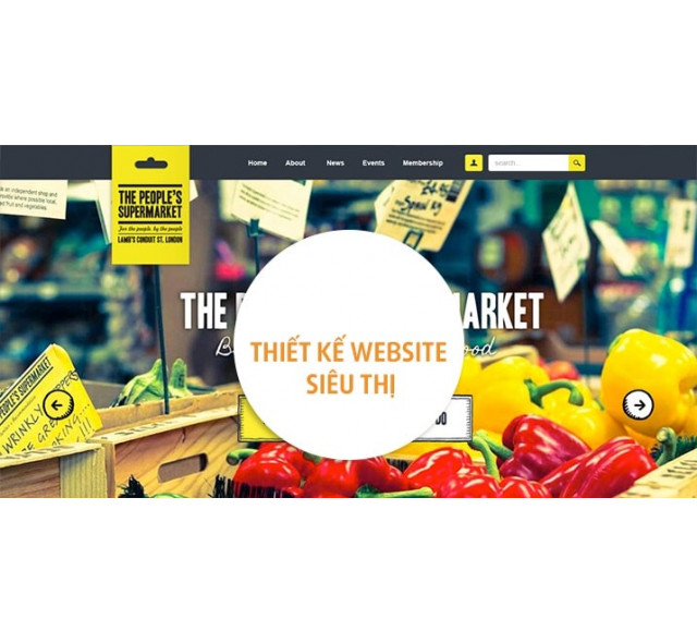 Thiết kế web siêu thị chuẩn seo