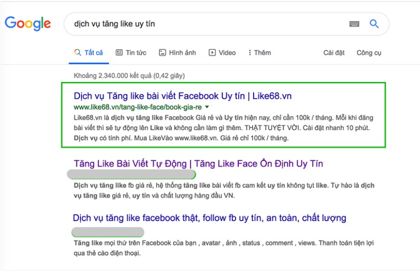 Like68.vn được đánh giá uy tín từ Google